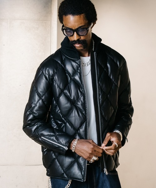 CRIMIE（クライミー） ブルゾン アウター DIAMOND QUILT LAMB LEATHER