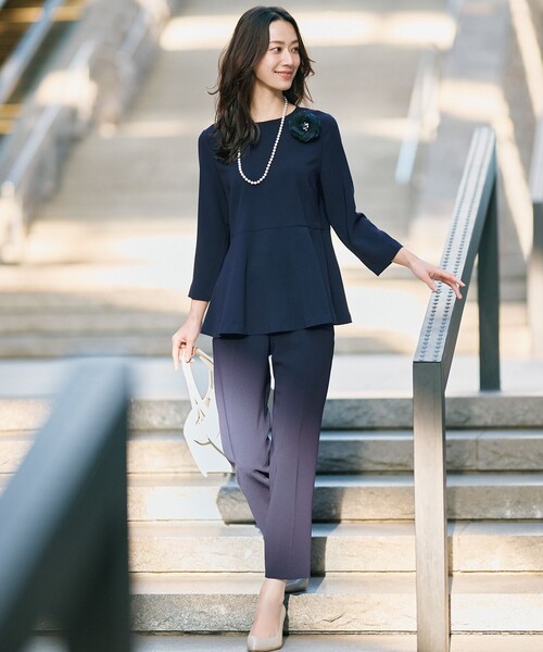 23区（ニジュウサンク） ブラウス シャツ 「洗える」トリアセダブル