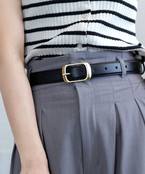 anuke（アンヌーク） ベルト Double Backle Belt レディース