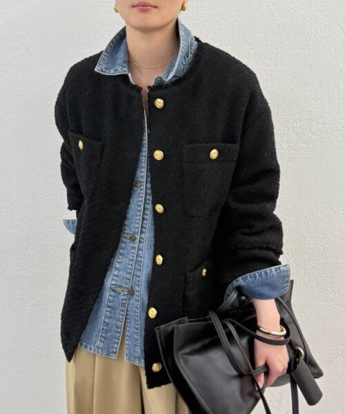 Loungedress（ラウンジドレス） ジャケット ノーカラージャケット