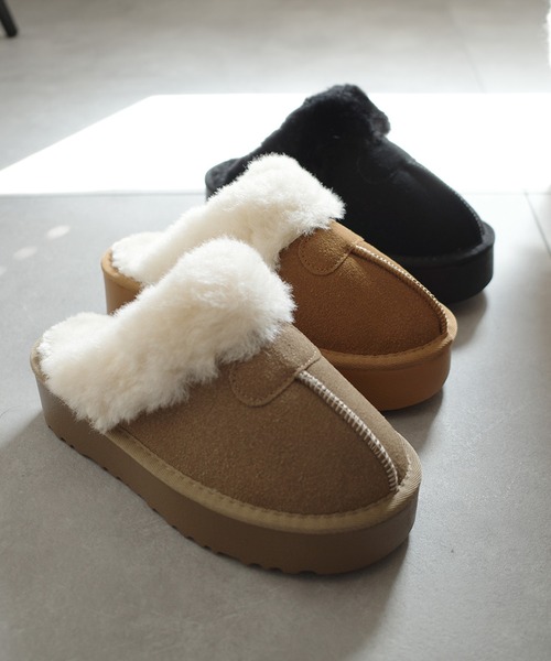 AmiAmi（アミアミ） スリッポン 「2025秋冬再販！」厚底ムートン