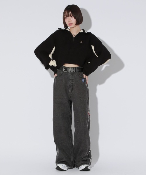 Anui（アニュイ） ニット セーター 「UNISEX/2サイズ展開」バイカラー