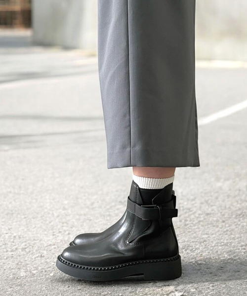 ASH（アッシュ） ブーツ ASH/アッシュ「MARGOT」ベルト厚底ショート