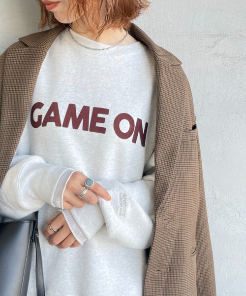 AMERICANA（アメリカーナ） トレーナー スウェット GAME ON フロッキー