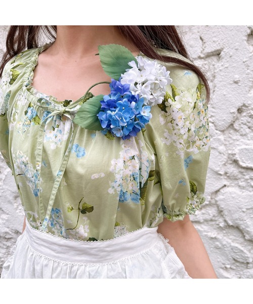 PINK HOUSE（ピンクハウス） ブローチ あじさいコサージュ レディース