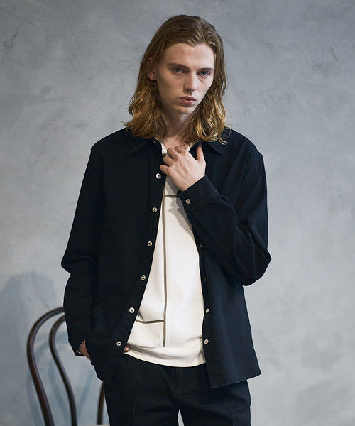 5351 POUR LES HOMMES シャツ 「セットアップ対応」ストレッチ デニム