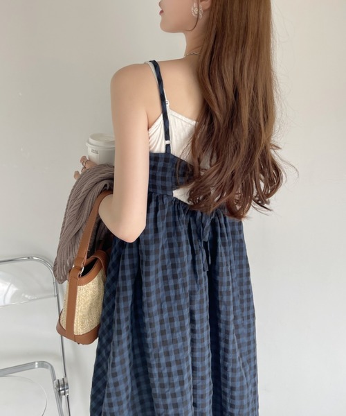 Ada. ワンピース 「ギンガムチェック」キャミ ワンピース : ZOZOTOWN