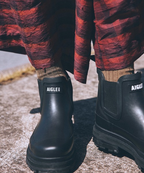 AIGLE（エーグル） レインシューズ 長靴 厚底 防水 ソフトレイン M2