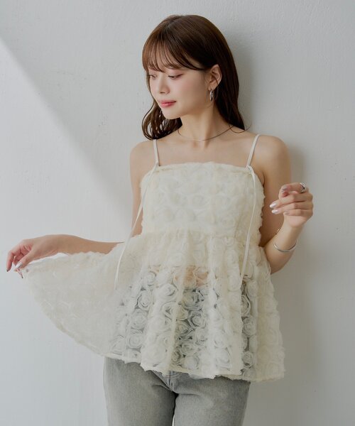 Chico（チコ） ブラウス シャツ 「SALON by Chico」ローズチュール