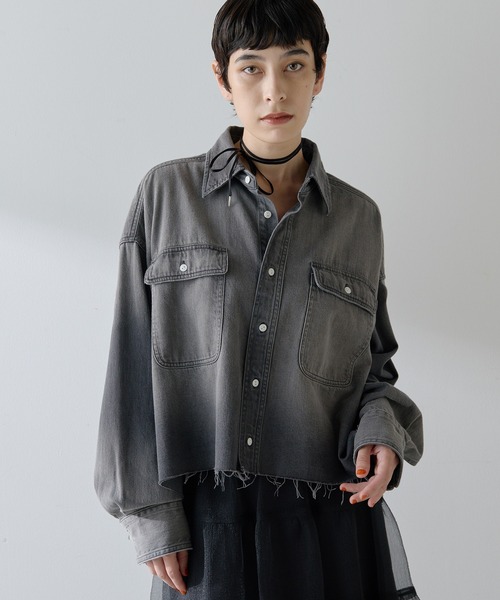 Whim Gazette（ウィム ガゼット） ブラウス シャツ デニムシャツ