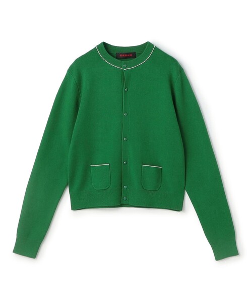CABaN（キャバン） カーディガン コットンカシミヤ パールポケット