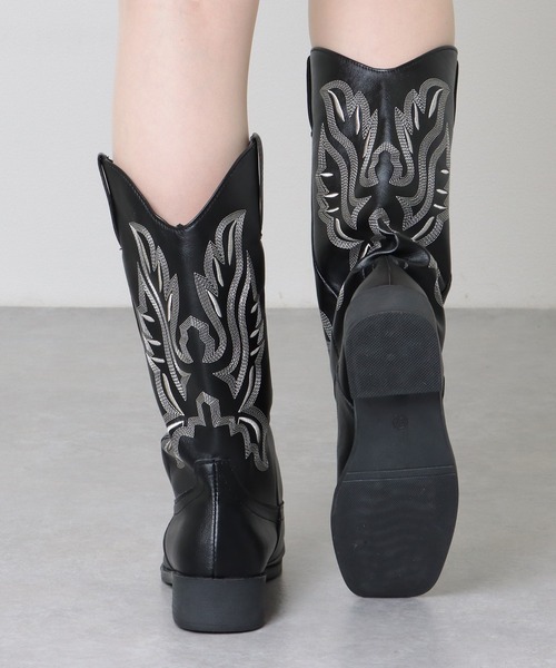 Lace Ladies（レースレディース） ブーツ レザー調 ローヒール ロング