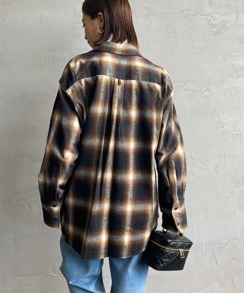 THE SHINZONE（ザ シンゾーン） シャツ ブラウス ダブルカフ オンブレ