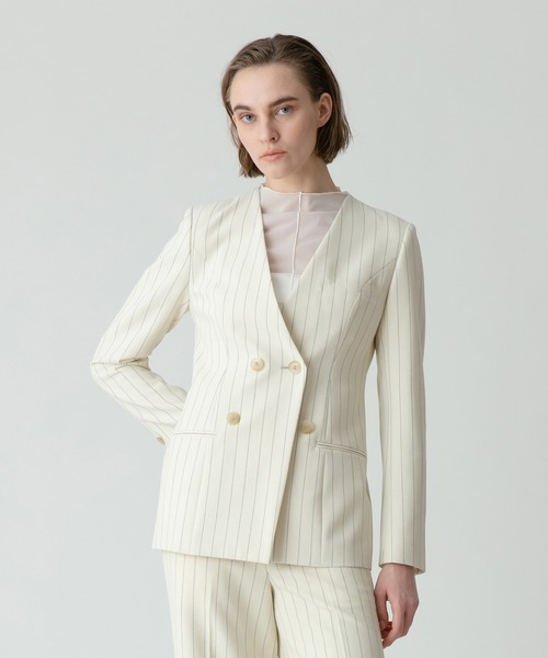 allureville（アルアバイル） ジャケット ノーカラージャケット ピン