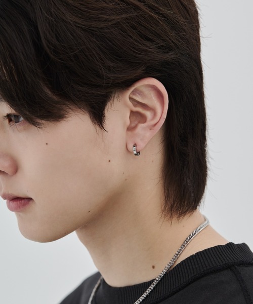 WYZ ピアス 「 金属アレルギー対応 」シンプルフープピアス サージカル