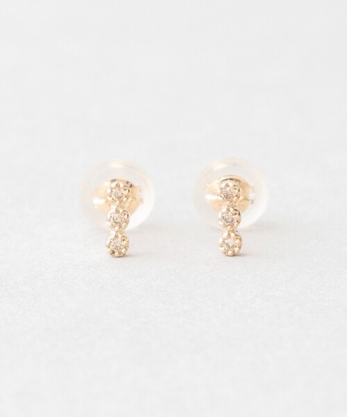 Jouete（ジュエッテ） ピアス K10YG ブラウンダイヤモンド ピアス