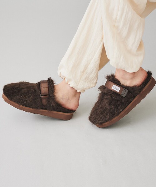 UNTITLED（アンタイトル） サンダル 「SUICOKE」ZAVO フェイクファー
