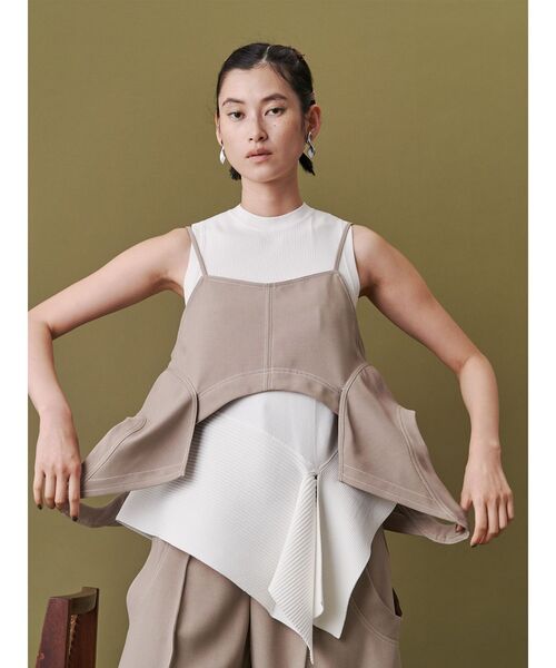 un3d ギャザー キャミソール UN3D.（アンスリード）の「ウェーブライン