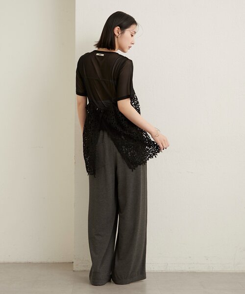 Omekashi（オメカシ） キャミソール レースオーバーキャミソール