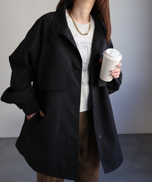 sakishimatokyo トレンチコート コート 「新色追加」ミドル丈 フレア