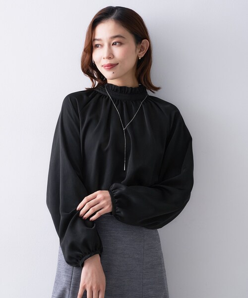 UNTITLED（アンタイトル） ブラウス シャツ 「エレガント/お仕事着にも