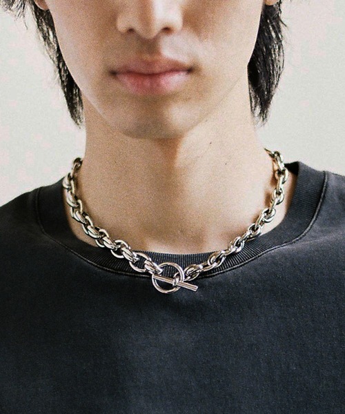 WYM LIDNM ネックレス CROSS LINK SHORT NECKLACE / ANCHOR TWIST