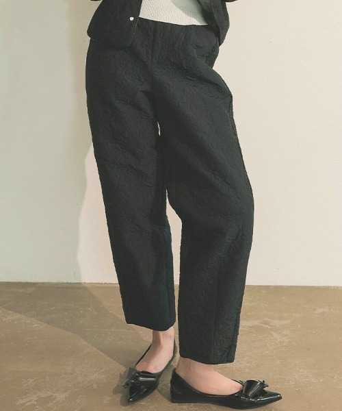 DONOBAN（ドノバン） パンツ フラワーキルティングパンツ レディース