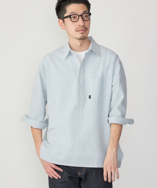 SHIPS.me シャツ 「ZOZO限定」SHIPS.me: シアサッカープルオーバー7分