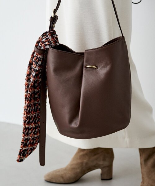 russet（ラシット） ショルダーバッグ バッグ ツイードスカーフ付き