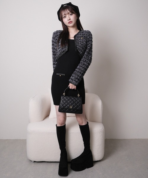 LIP SERVICE（リップサービス） ワンピース クラシカルツイード