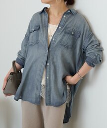 BEARDSLEY（ビアズリー） ブラウス シャツ 「FRIPIER」シフォンデニム