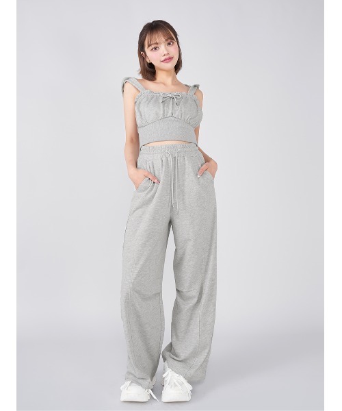 Darich（ダーリッチ） コルセットリブスウェットベアトップ レディース