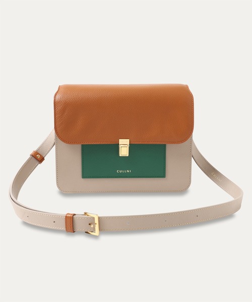 CULLNI（クルニ） ショルダーバッグ Leather Flap Shoulder Bag メンズ