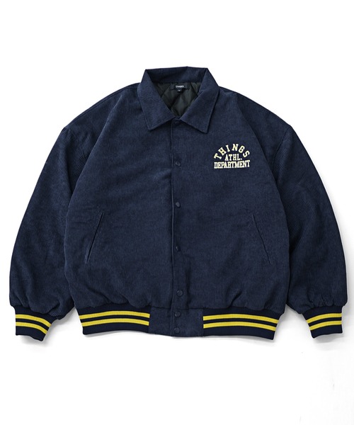 joker（ジョーカー） スタジャン コーデュロイ襟付きキルティング