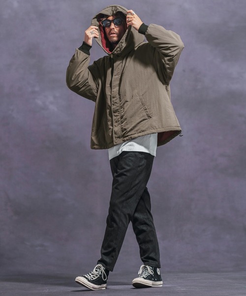 Jih Nunc（ジーヌンク） ナイロンジャケット mj10141- 裏ボアナイロン