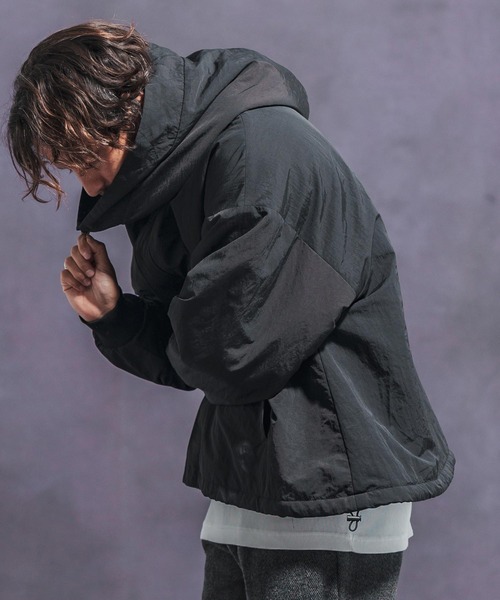 Jih Nunc（ジーヌンク） ナイロンジャケット mj10141- 裏ボアナイロン