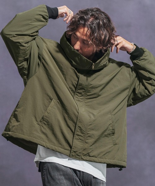 Jih Nunc（ジーヌンク） ナイロンジャケット mj10141- 裏ボアナイロン