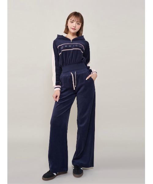 Darich（ダーリッチ） ラインベロアショートフーディ レディース