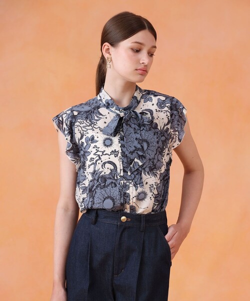 ANAYI（アナイ） ブラウス シャツ コンスティレーションプリント