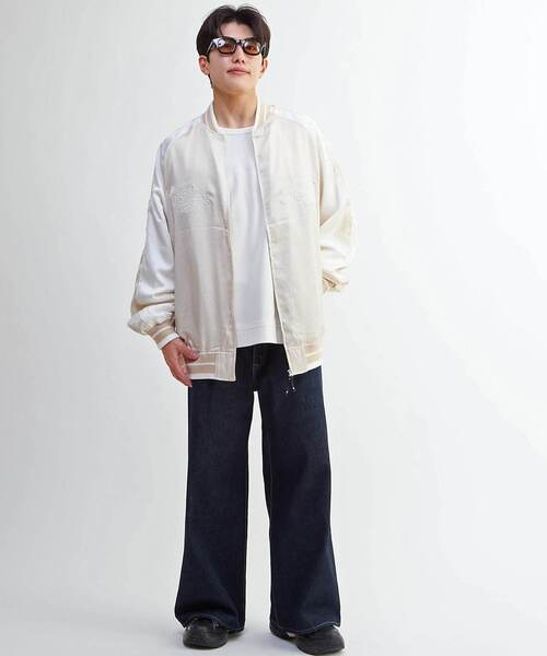 CONVERSE TOKYO スカジャン SATIN OVERSIZE SOUVENIR JACKET