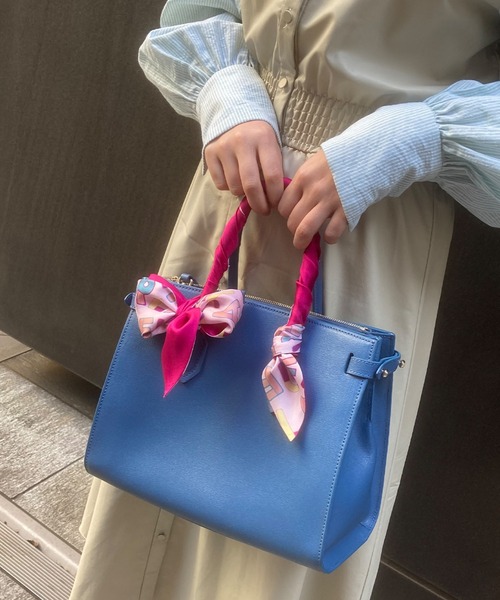 FURLA（フルラ） スカーフ バンダナ シルクリバーシブルナロースカーフ