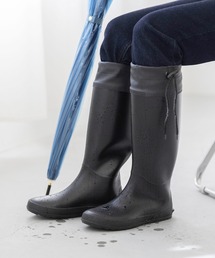 menue（メヌエ） 長靴 レインブーツ シューズバッグ付き 折りたためる