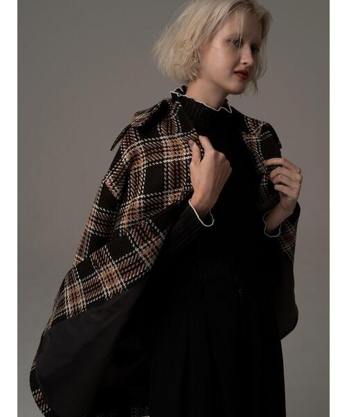 Te chichi（テチチ） コート アウター ロービングチェックミドルコート