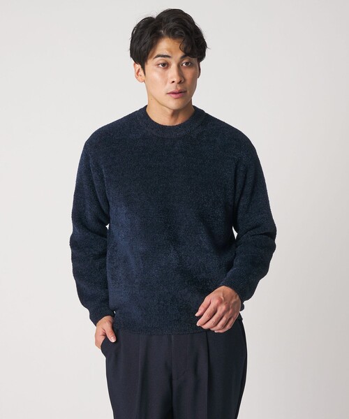 A DAY IN THE LIFE セーター ニット フェザー ヤーン ミラノリブ