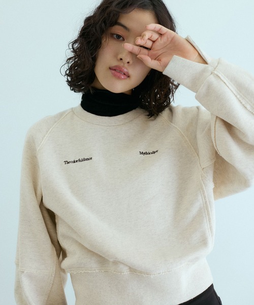 ADAM ET ROPE'（アダムエロペ） トレーナー スウェット スリットリブ