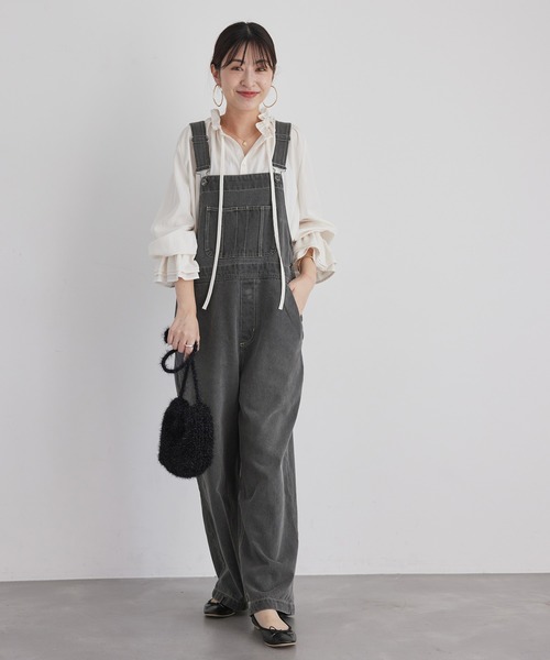 フレンチ vintage 希少 ピケ オーバーオール グレー フレンチ vintage