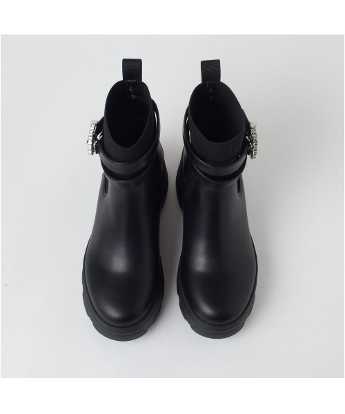 diana（プラスダイアナ） ブーツ 「軽量」クリスタルバックル ショート