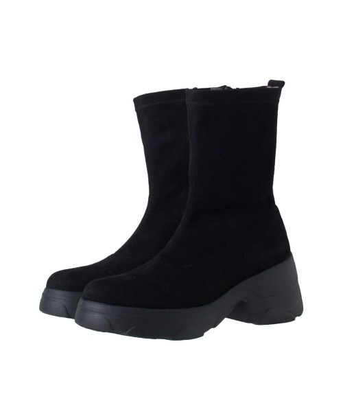 diana（プラスダイアナ） ブーツ 「軽量」厚底ストレッチショート