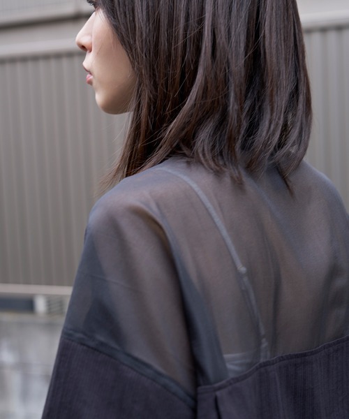 Nora Lily（ノラリリー） シャツ 「Nora Lily」See-through Parts