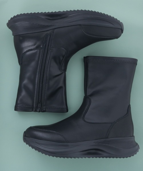 あしながおじさん ブーツ 厚底ストレッチブーツ 4810003 レディース